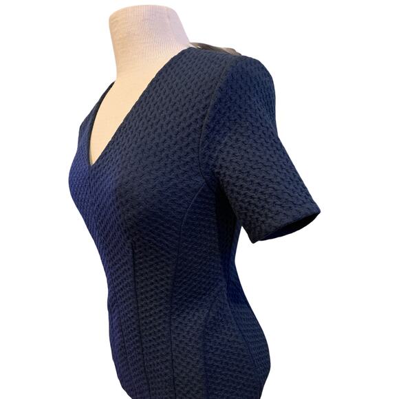 NWT Ann Taylor Blue short sleeve v-neck sweater shirt Size XS - Picture 6 of 10